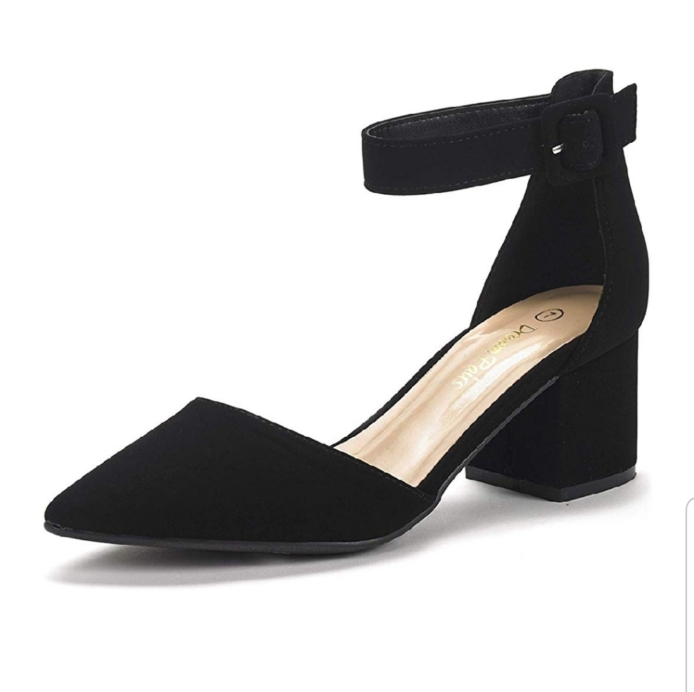 Pointed Toe Low Heel Pumps